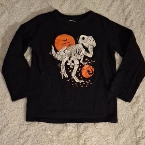 THE CHILDREN'S PLACE Halloween Dino Skeleton Long Sleeve Tee/4T